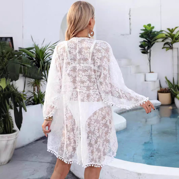 Ladies Elegant Chic Lace Beach Cover-up