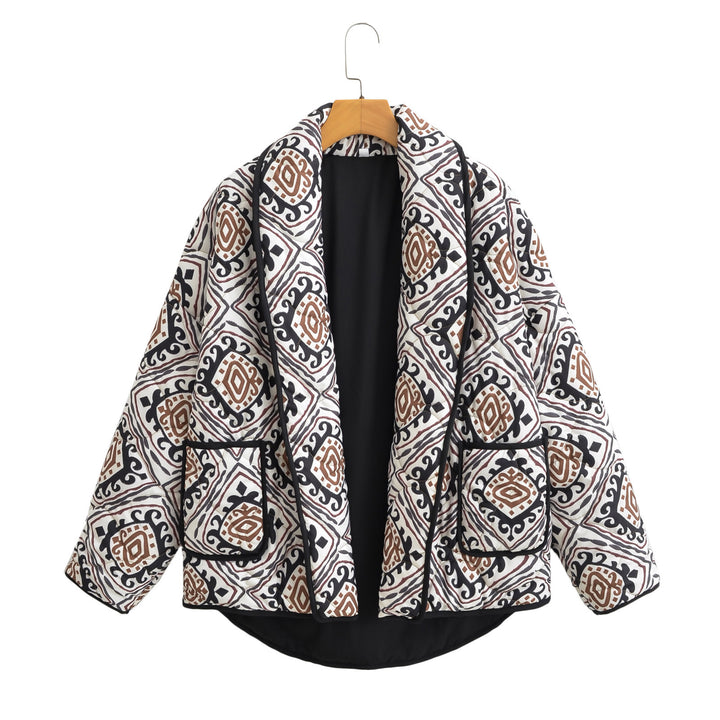 Veste matelassée à motifs pour femmes au style oversize Chic & Stil
