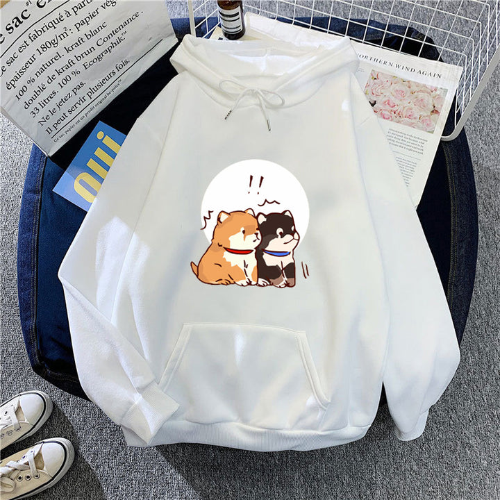 Women's hoodie with cute dog design Chic & Stil