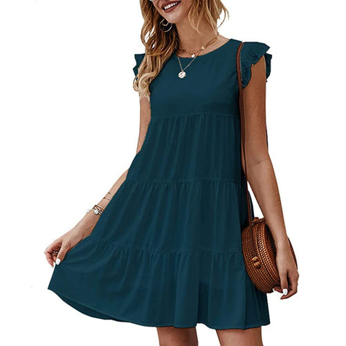 Oversized summer dress for women with ruffle details Amarae