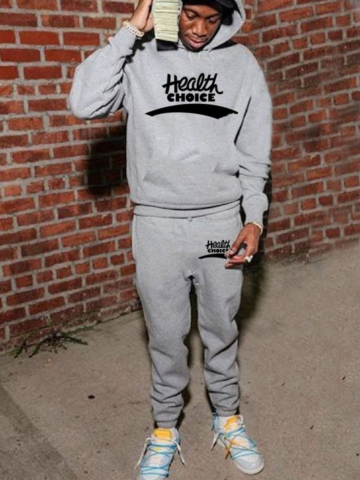 Men's sweatshirt and jogging set with health-oriented police Lune London