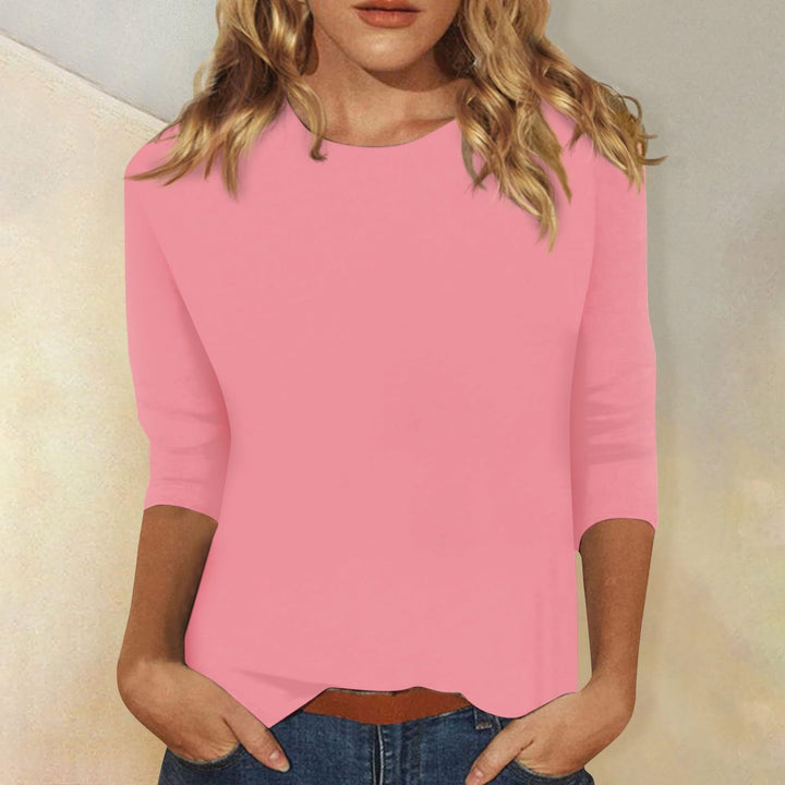 Women's Loose Cotton Shirt with 3/4 Sleeves Lune London