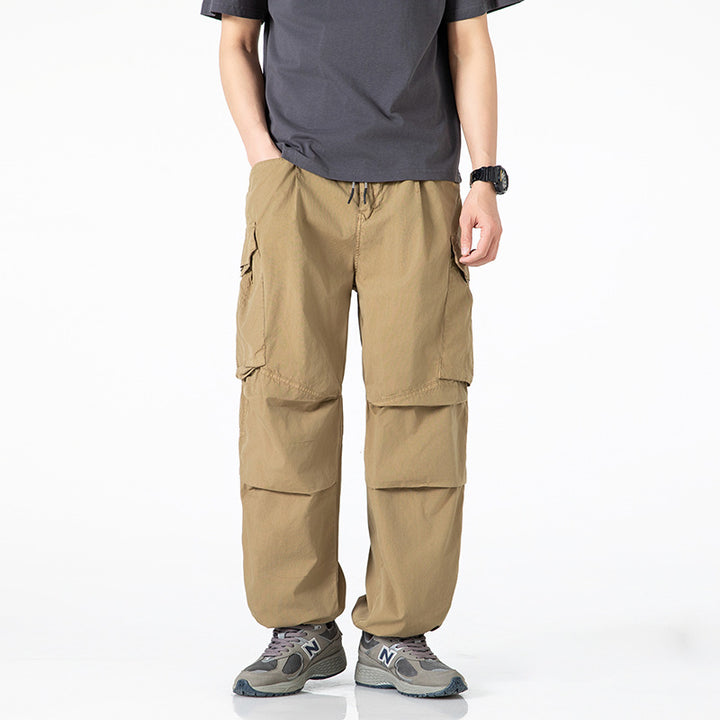 Multifunctional cargo pants for men with practical side pockets Lune London