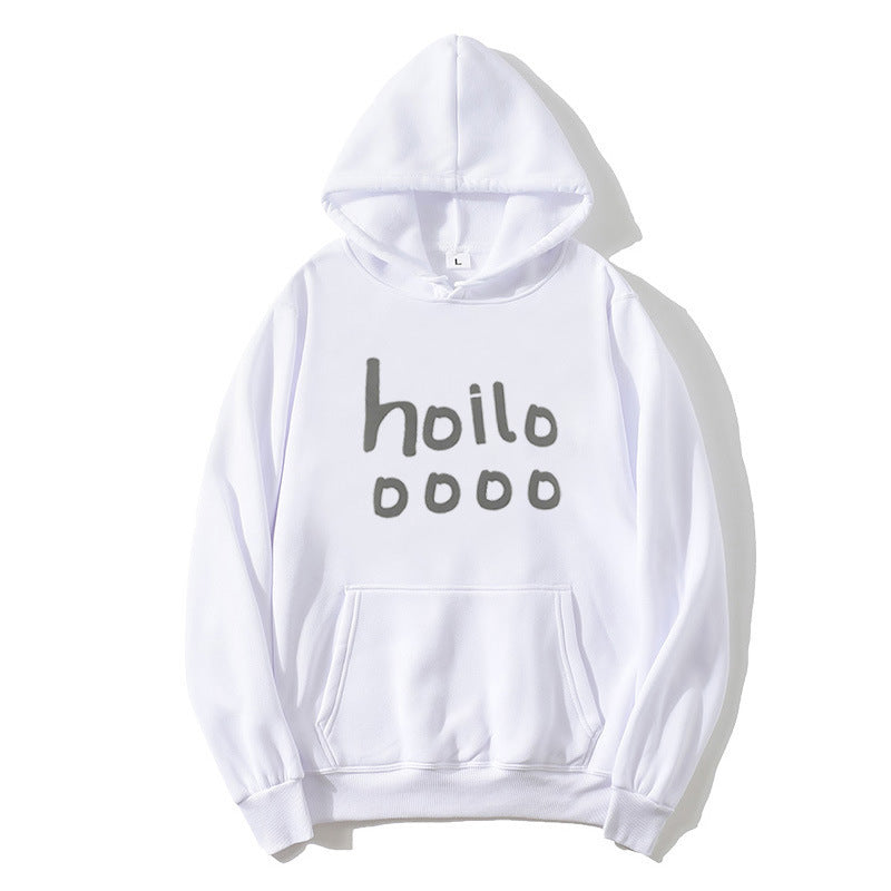Women's hoodie with loose fit and creative print Chic & Stil