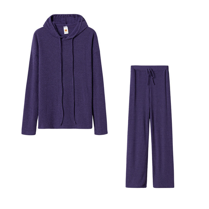 Women's Relax Suit with Hood and Wide Leg Chic & Stil