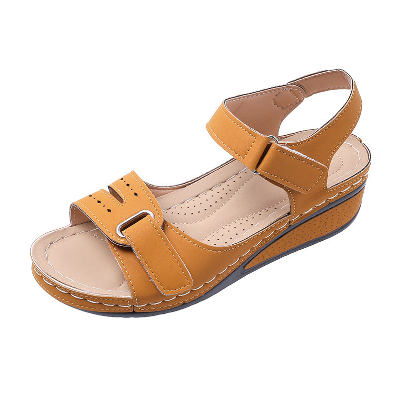 Lune London adjustable comfort wedge sandals for women