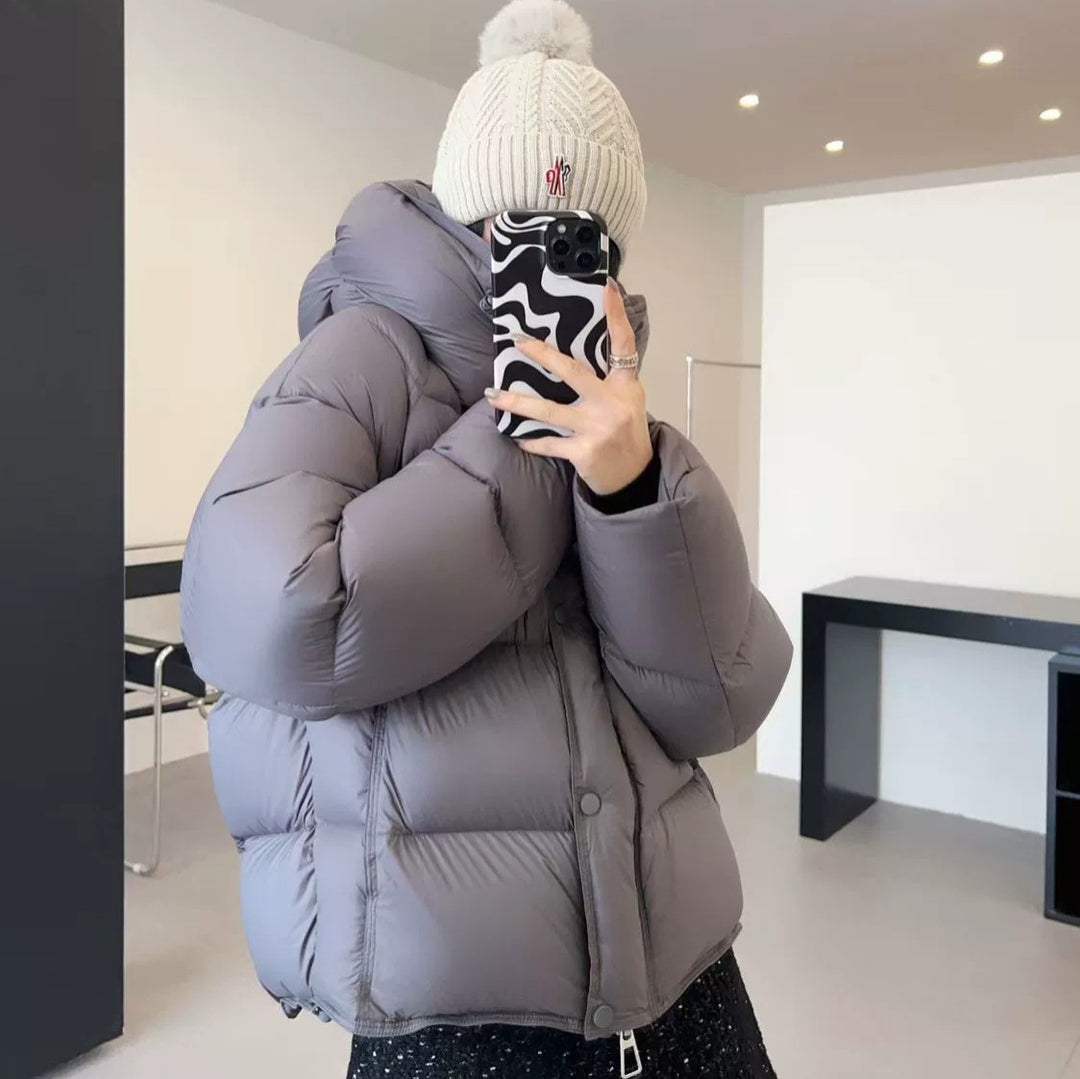 Women's down jacket with hood Lune London
