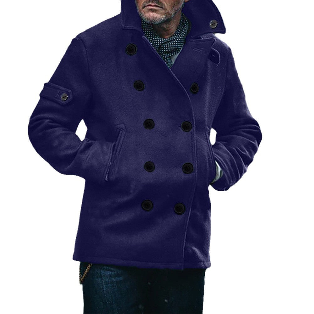 Timeless wool coat for men with double buttons Lune London