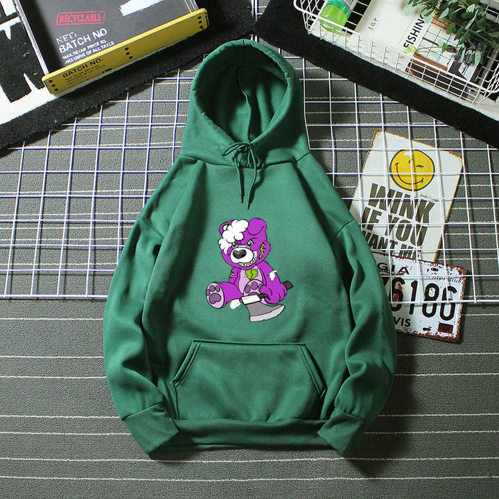 Women's hooded sweatshirt with charming bear motif Chic & Stil