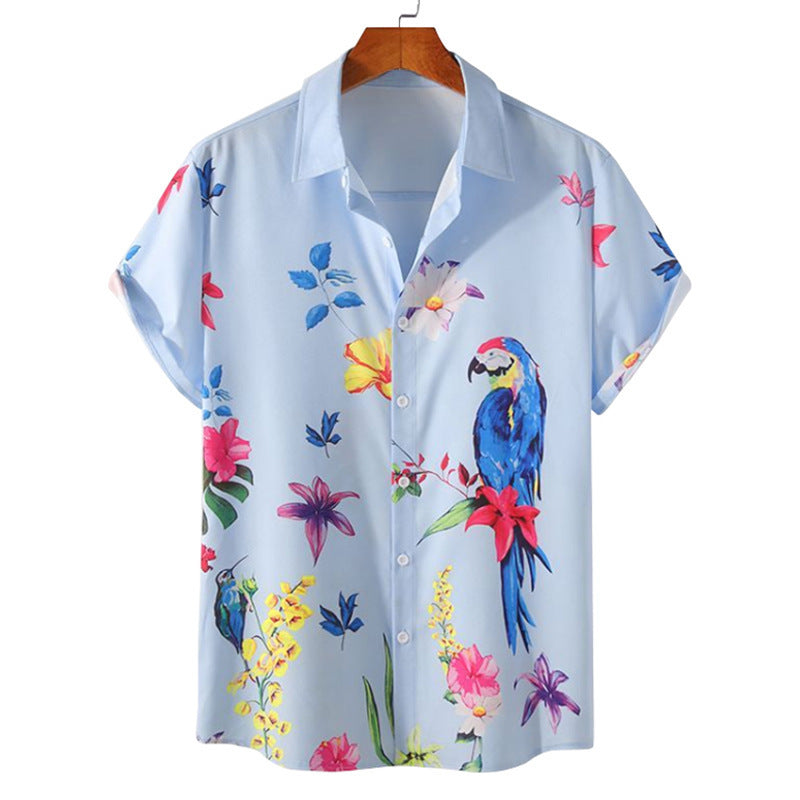 Blouse for women with floral print and short sleeves Lune London