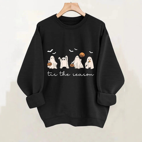 Sweatshirt pour femme avec motif d'Halloween joyeux et coupe décontractée Chic & Stil