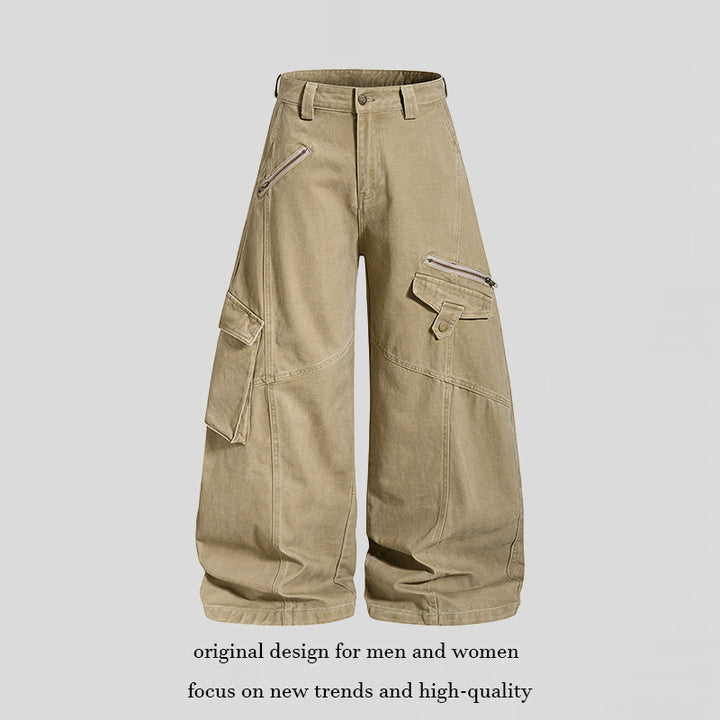 Women High-Cut Baggy Culotte with Multi-Cargo Pockets Amarae
