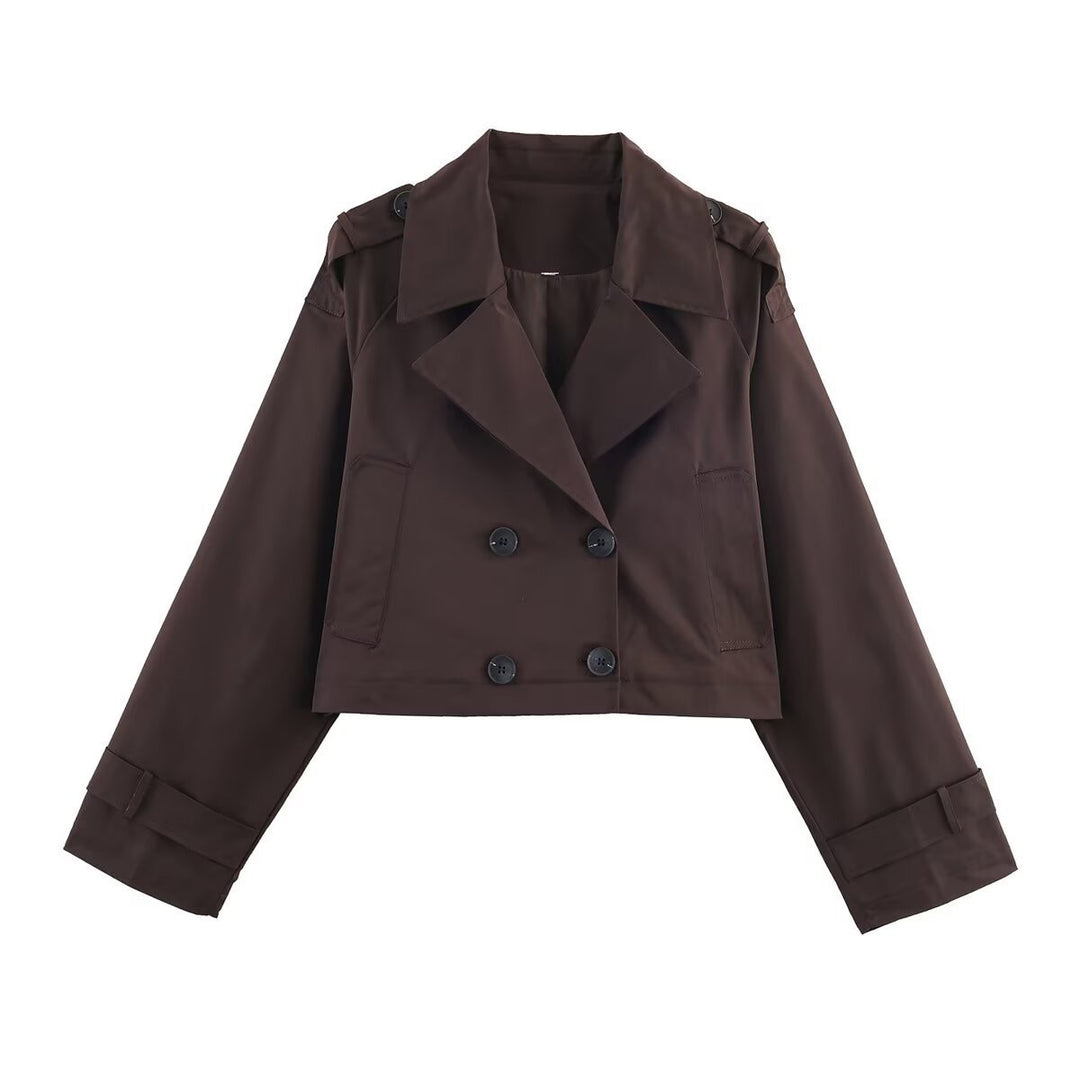Manteau trench court pour femmes Chic & Stil