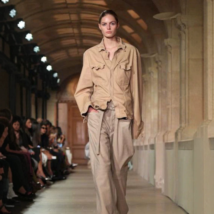 Women’s Utility Shirt Jacket with Patch Pockets and Relaxed Fit Amarae