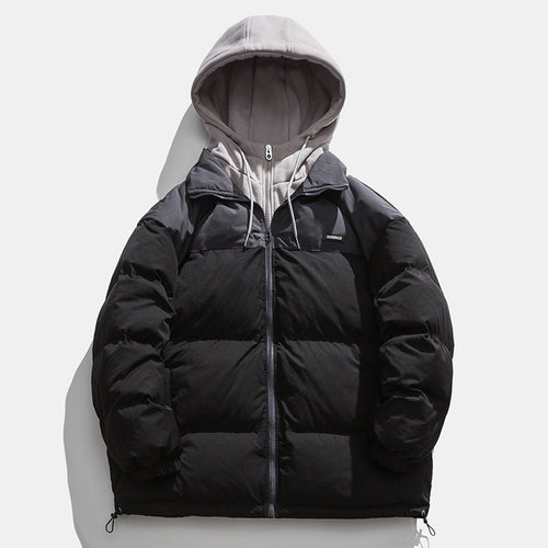 Men's winter jacket with removable hood and insulated lining Amarae