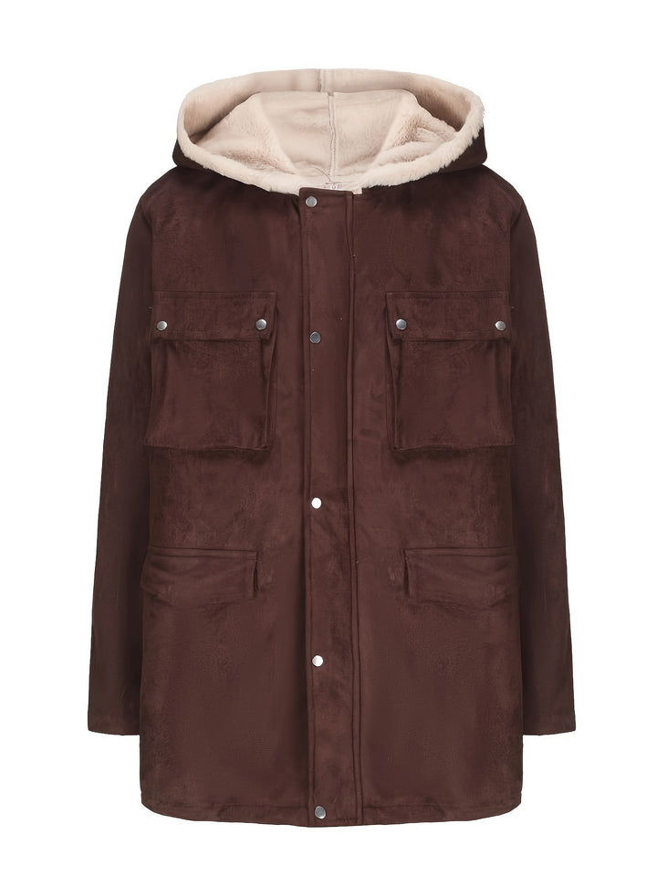 Ladies urban winter parka with soft inner lining Lune London