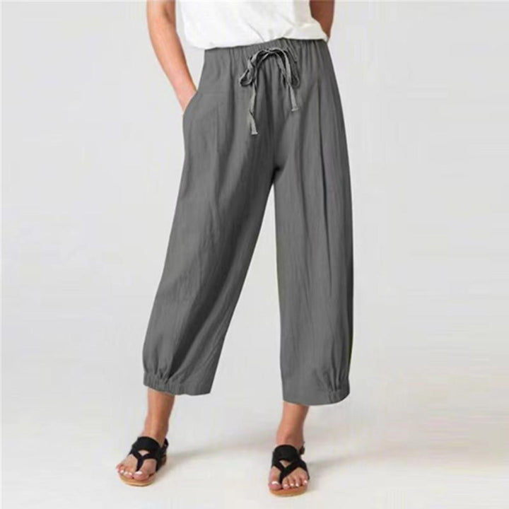 Light casual pants for women with adjustable waist Lune London