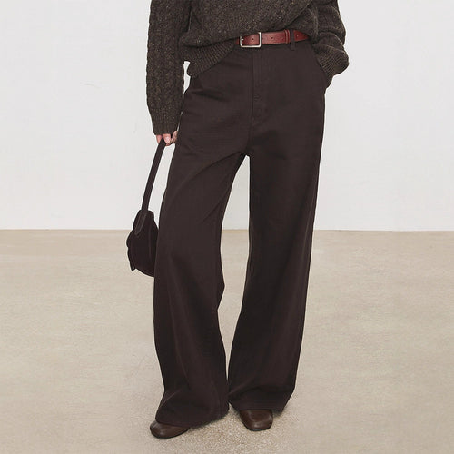 Culotte Chic & Stil femme à taille haute évasée