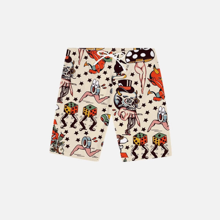 Men's Graphic Psychedelic Print Swimwear Lune London
