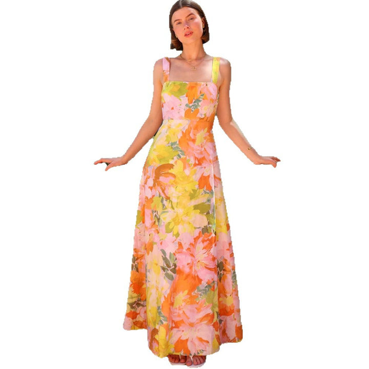 Women's maxi dress with floral patterns Lune London