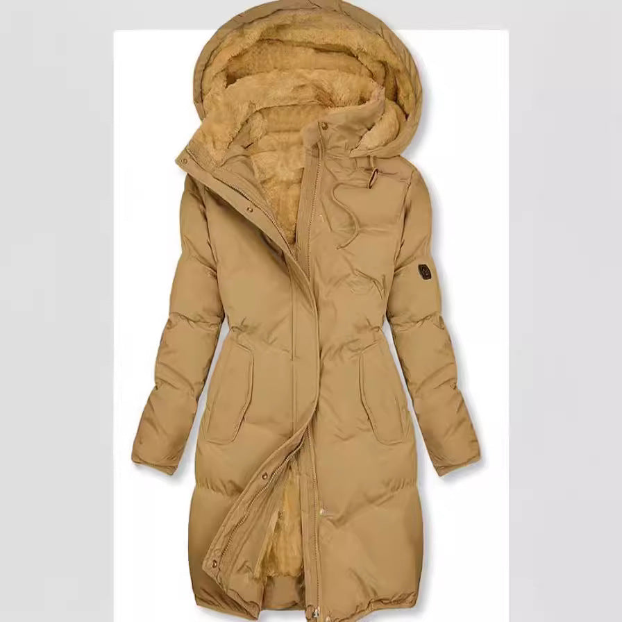Women's Insulated Winter Parka with Removable Hood and Soft Lining Lune London