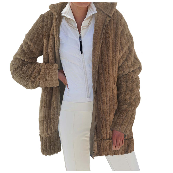 Cozy plush jacket for women with practical pockets Lune London