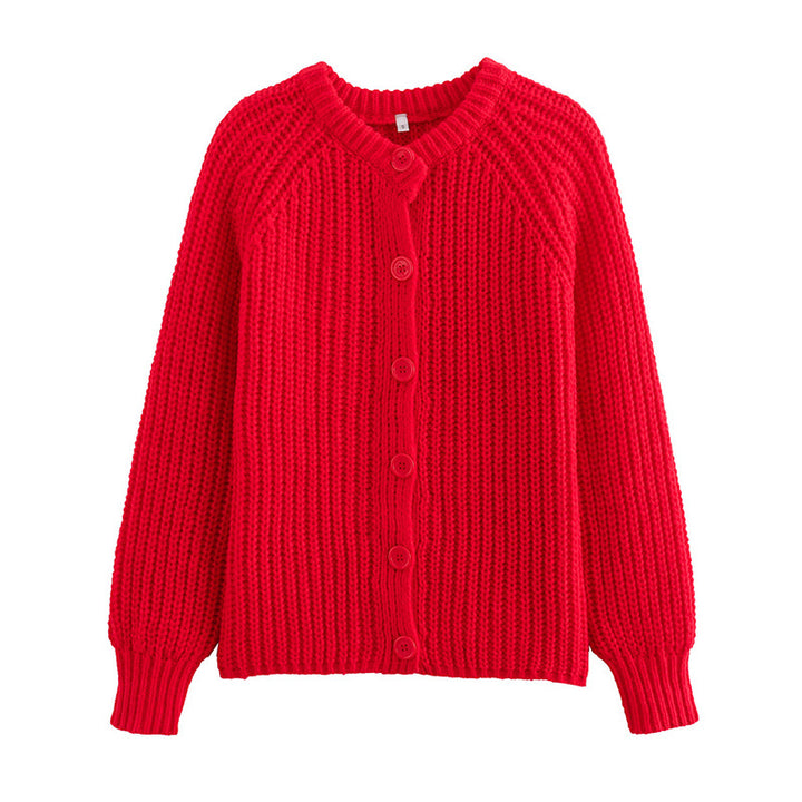 Cardigan for women with classic button placket and raglan sleeves Lune London