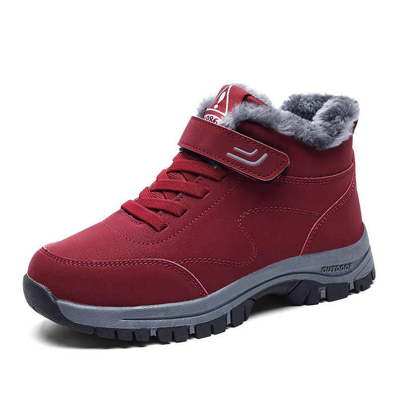Women's ankle-height thermo hiking boots with faux fur lining and slip-resistant multi-zone profile sole Amarae