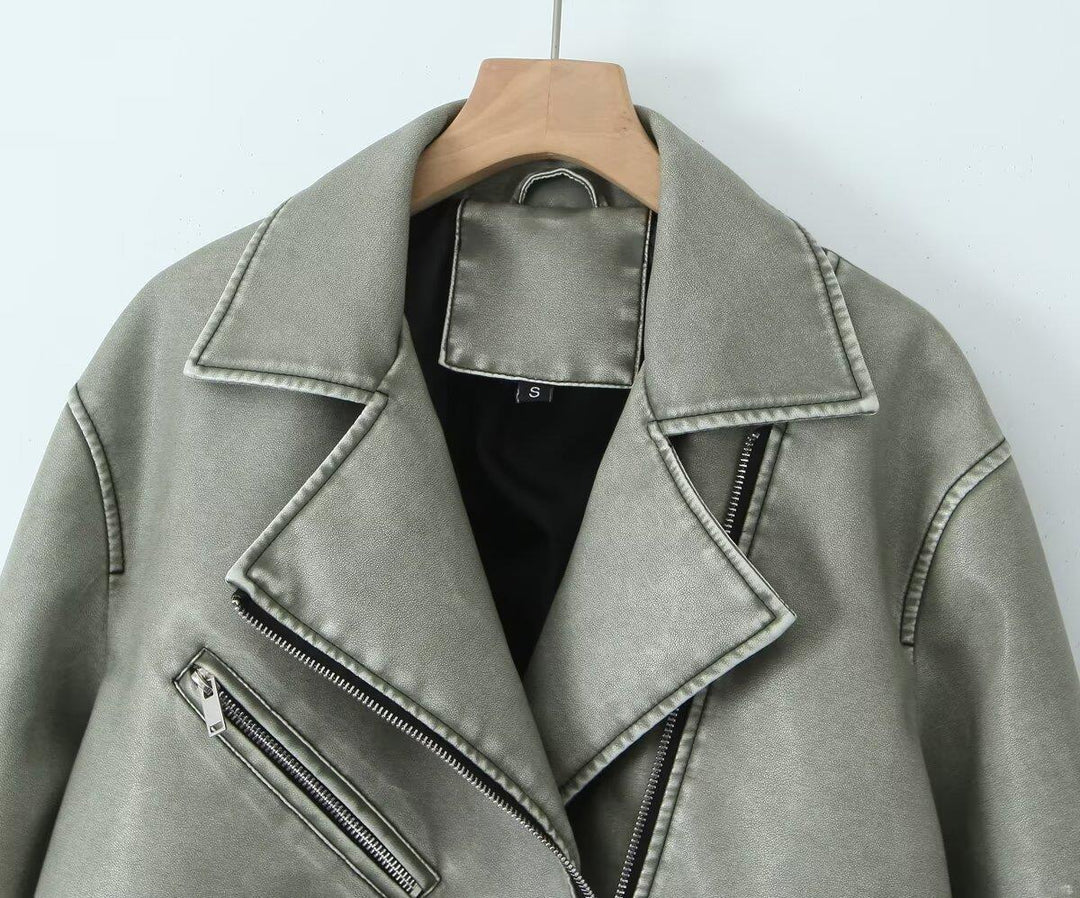 Lune London Vintage Biker Jacket for Women
