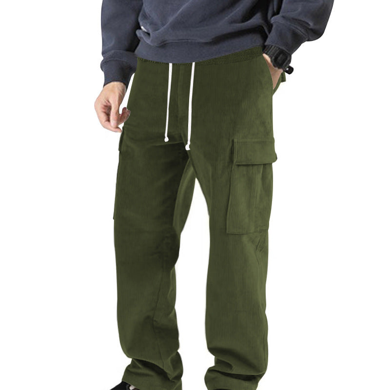 Casual cargo pants for men with elastic waist and practical pockets Lune London