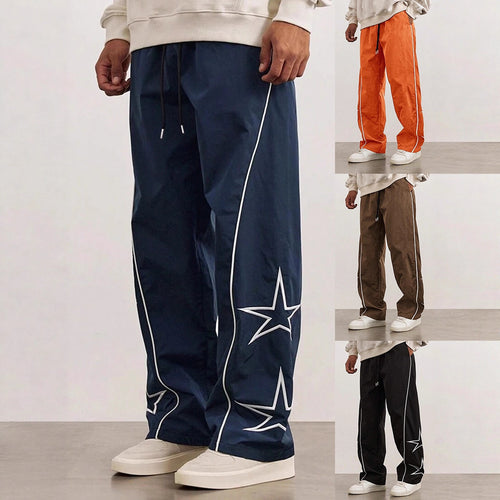Comfortable leisure pants for men with contrasting stripes on the sides Amarae