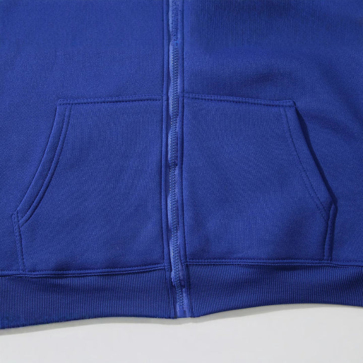Ladies zip-up sweatshirt with full zipper and kangaroo pocket Lune London