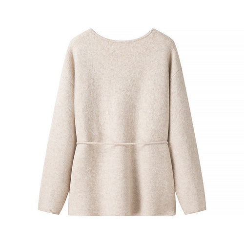 Ladies casual cardigan with tie belt Amarae