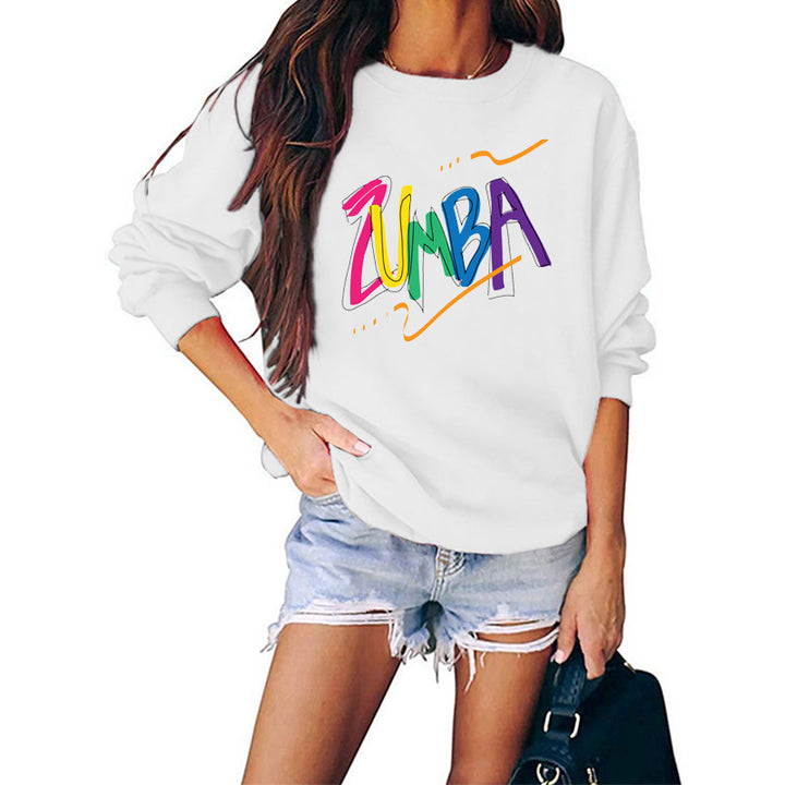 Sweatshirt pour femmes avec un design Zumba moderne et une coupe décontractée Chic & Stil