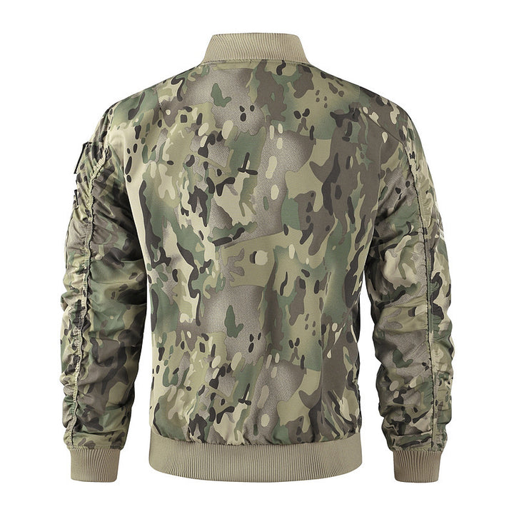 Men's bomber jacket with high collar and multifunctional pockets Lune London