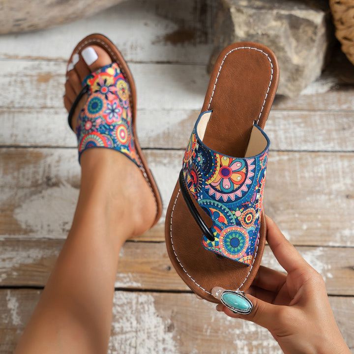 Ladies Colorful Flip Flops Lune London