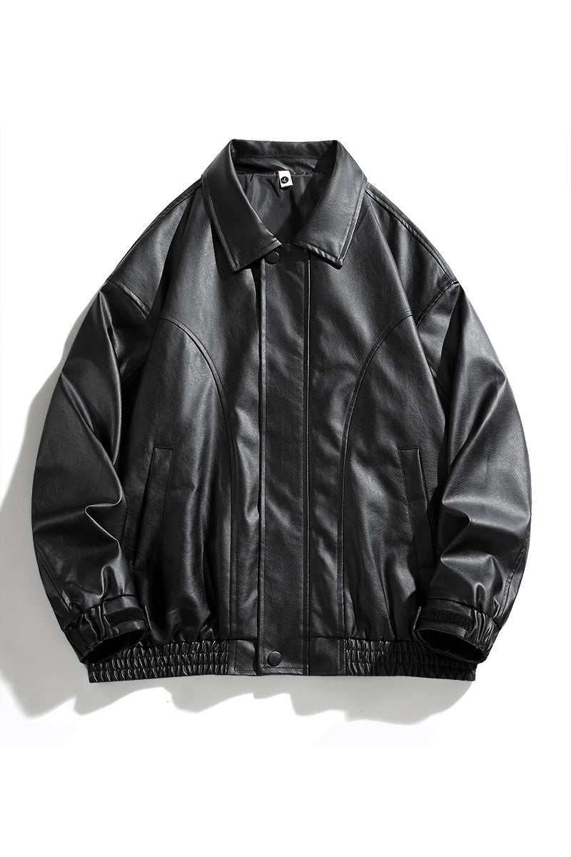 Chic oversized faux leather jacket for men Style and Trend