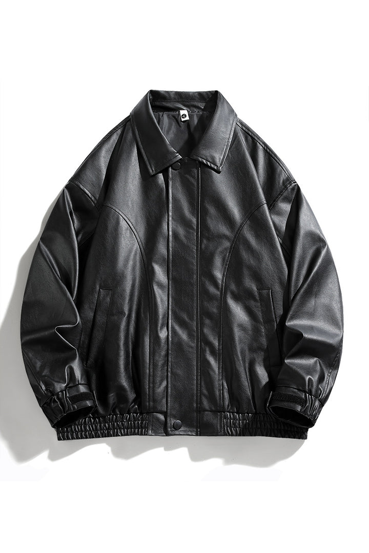 Chic oversized faux leather jacket for men Style and Trend