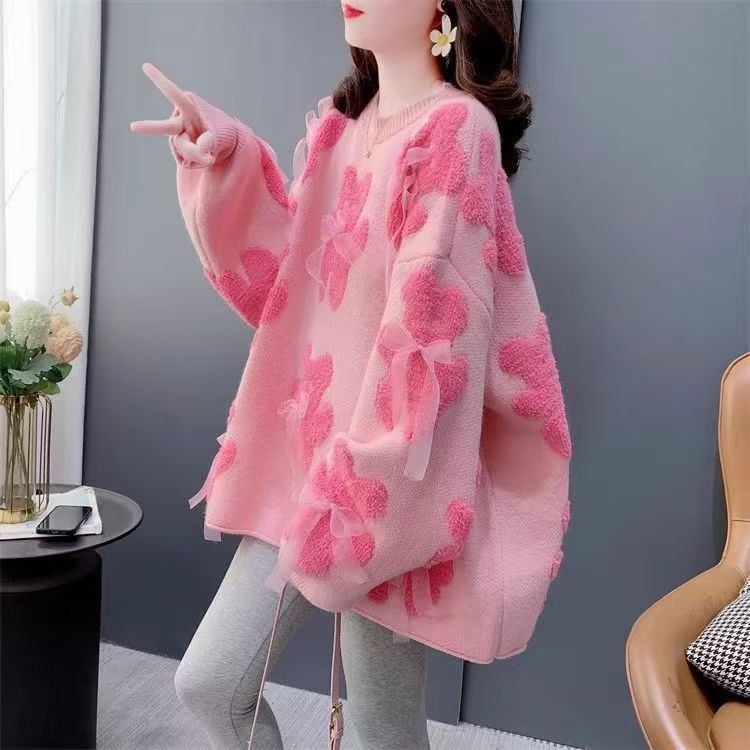Ladies plush sweaters with playful bear appliqués and charming bows Lune London
