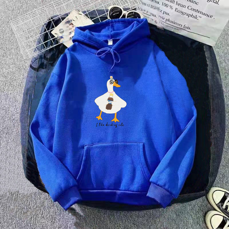 Women's hooded sweatshirt with creative duck design Chic & Stil
