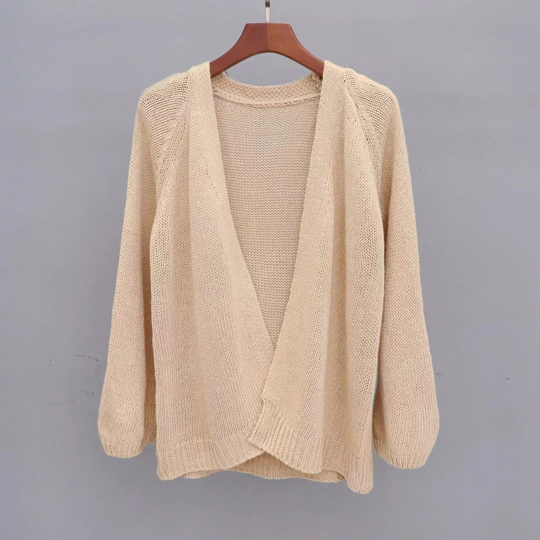Ladies casual cardigan with open design and airy knit structure Lune London