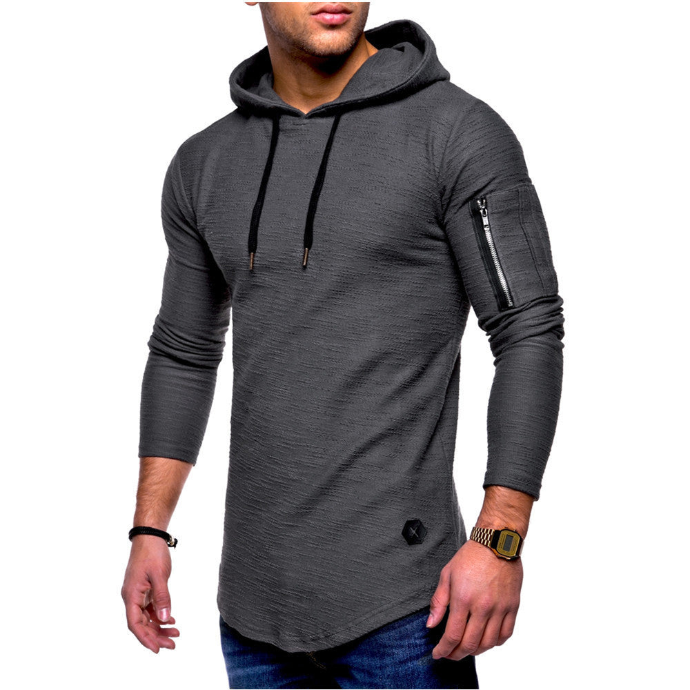 Men's casual hoodie with stylish zipper Amarae
