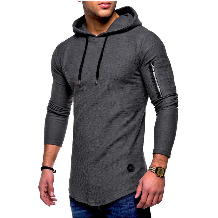 Men's casual hoodie with stylish zipper Amarae