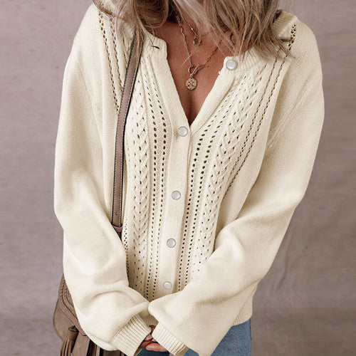 Gilet pour femme avec motif en dentelle décoratif et fermeture à boutons Chic & Stil