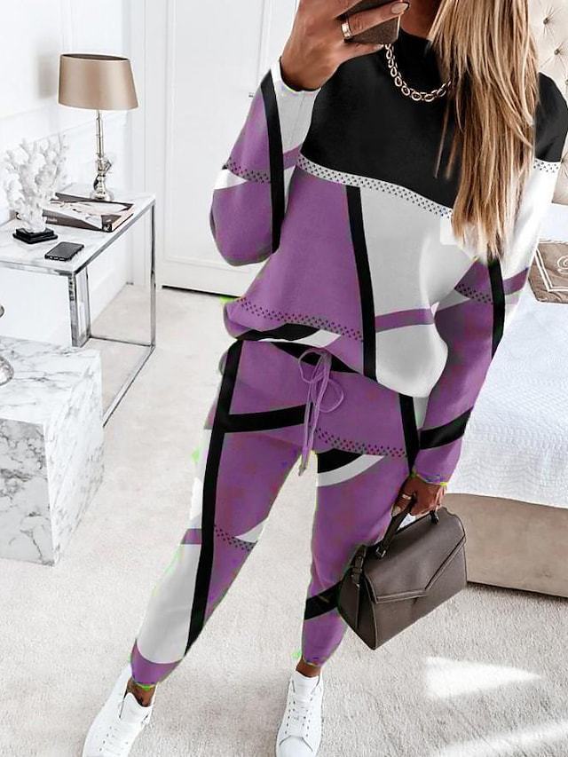 Lune London modern geometric design loungewear set for women
