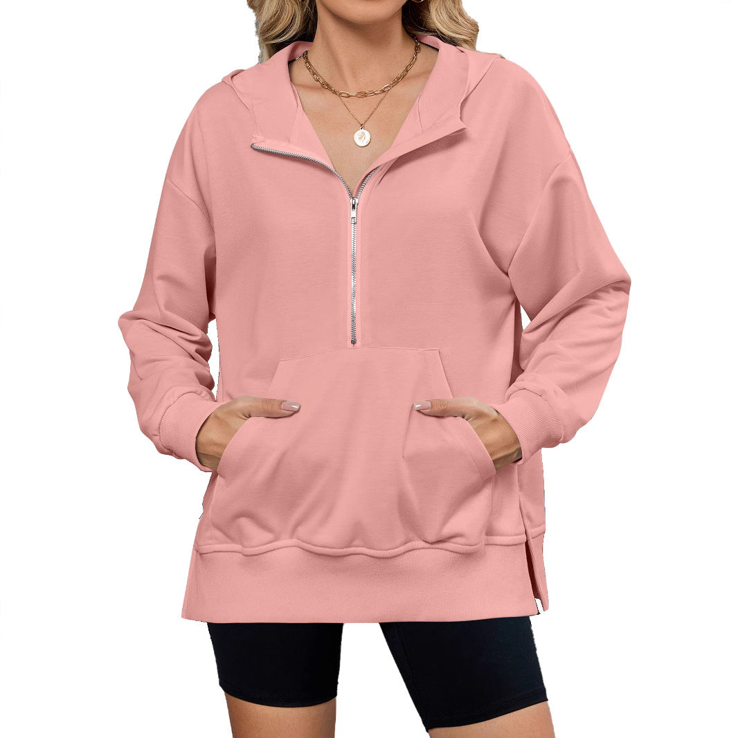 Women's hoodie with full zip and pockets Lune London