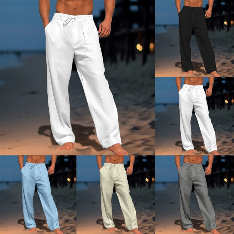 Elegant casual pants for men with a relaxed fit and adjustable waist Lune London