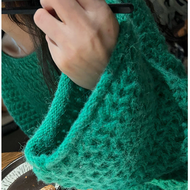 Pull en maille épaisse pour femmes avec une coupe ample et un style décontracté Chic & Stil