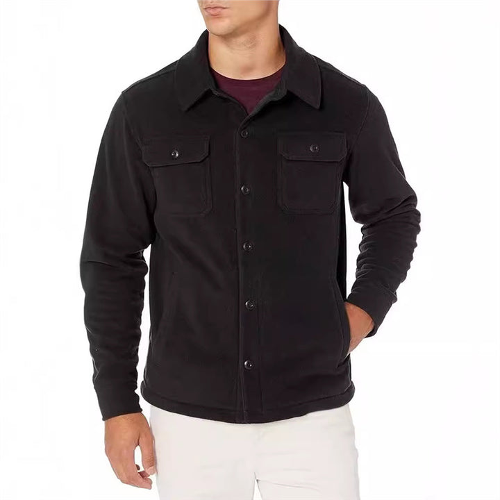 Fleece jacket for men with practical pockets Lune London