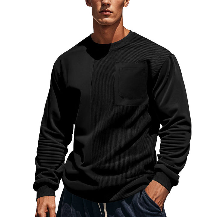 Men's casual sweatshirt with structured design and practical chest pocket Lune London